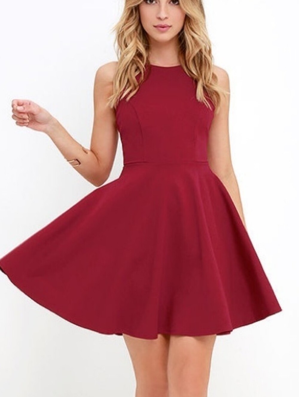 Lulus red casual midi dress Size XS